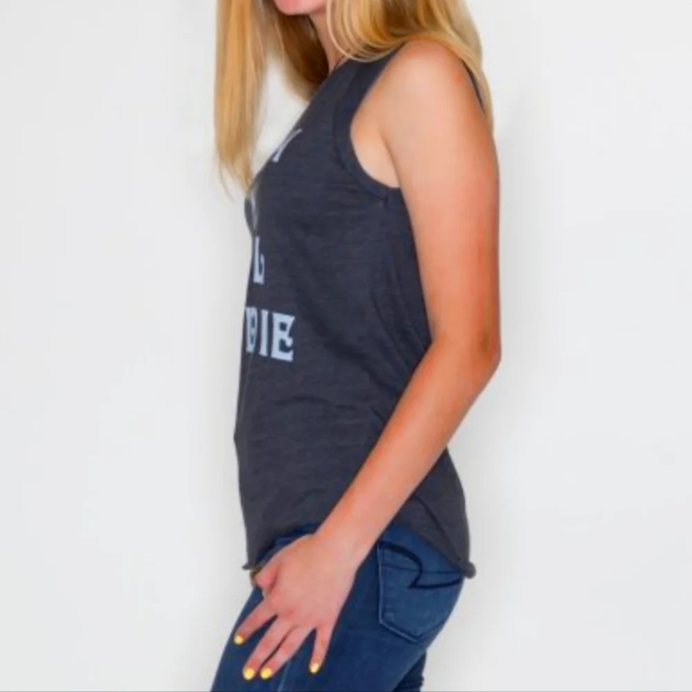 NWOT Women's Rock 'N' Roll Til I Die Junk Food Tank Top - Picture 4 of 5